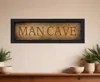 Homezia Man Cave 2 Black Framed Print Wall Art