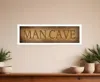 Homezia Man Cave 3 White Framed Print Wall Art