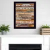 Homezia Man Cave Rules 2 Black Framed Print Wall Art