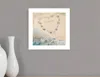 Homezia Marriage Is A Beach 2 White Framed Print Wall Art
