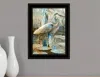 Homezia Marsh Herons I 2 Black Framed Print Wall Art