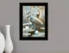 Homezia Marsh Herons Ii 2 Black Framed Print Wall Art