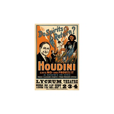 Homezia Master Mystifier Houdini Vintage Magic Unframed Print Wall Art