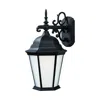 Homezia Matte Black Domed Hanging Lantern Wall Light