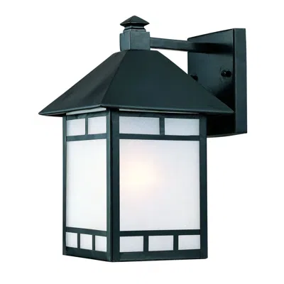 Homezia Matte Black Frosted Glass Lantern Wall Light In Animal Print