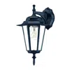 Homezia Matte Black Glass Hanging Lantern Wall Light