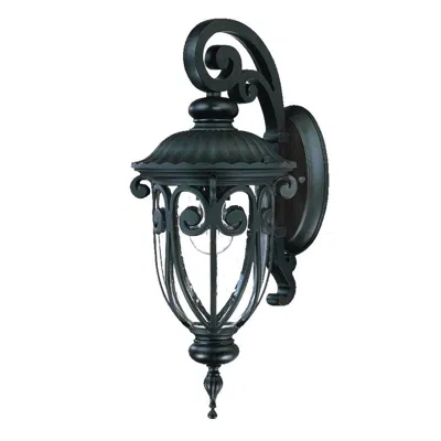 Homezia Matte Black Hanging Goblet Wall Light