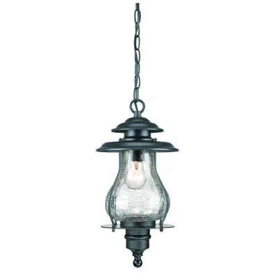 Homezia Matte Black Oil Lantern Hanging Light In Gray