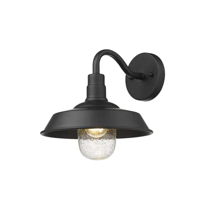 Homezia Matte Black Shallow Plate Shape Wall Light In Burgundy