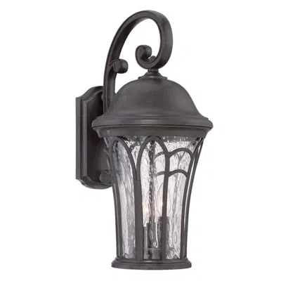 Homezia Matte Black Tapered Goblet Wall Light In Animal Print
