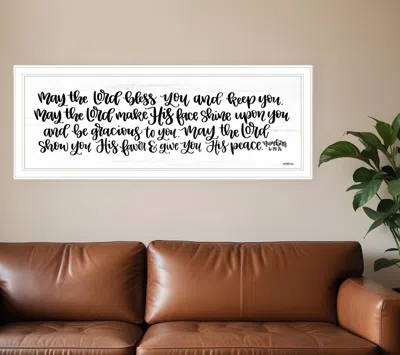 Homezia May The Lord Bless You And Keep You 1 White Framed Print Wall Art