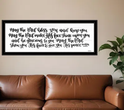 Homezia May The Lord Bless You And Keep You 2 Black Framed Print Wall Art
