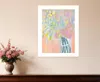 Homezia Maybe Shes A Wildflower White Framed Print Wall Art
