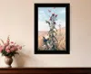 Homezia Meadow Butterflies 2 Black Framed Print Wall Art