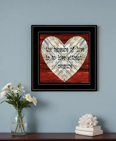 Homezia Measure Of Love 2 Black Framed Print Wall Art