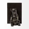 Homezia Metallic Tone Grizzly Bear Bookends