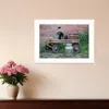Homezia Milk Wagon 2 White Framed Print Wall Art