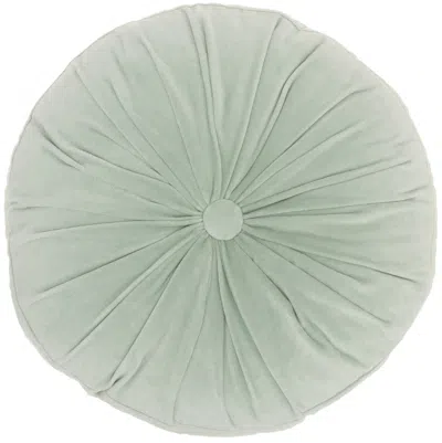 Homezia Mint Tufted Round Throw Pillow
