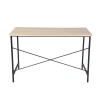 Homezia Modern Geo Oak Finish Work And Study Computer Table