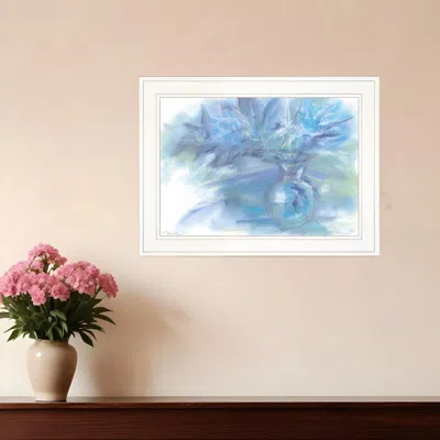 Homezia Morning Glory 2 White Framed Print Wall Art
