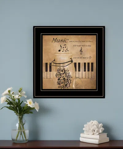 Homezia Music 2 Black Framed Print Wall Art