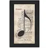 Homezia Music 7 Black Framed Print Wall Art