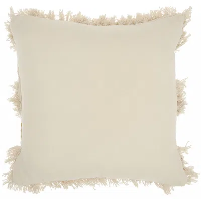 Homezia Mustard Diamond Patterned Throw Pillow