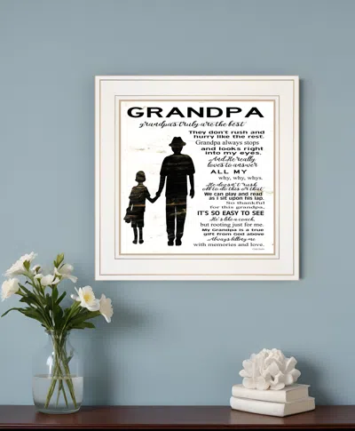 Homezia My Grandpa Is The Best 2 White Framed Print Wall Art