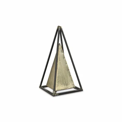 Homezia Narrow Metal Triangular Decorative Sculpture