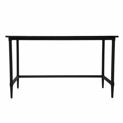 Homezia Natural Black Reclaimed Wood Desk
