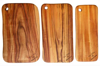 Homezia Natural Rounded Rectangle Anti-bacterial Cutting Board In Multi