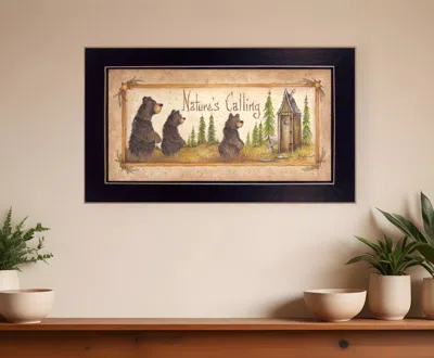 Homezia Natures Calling 4 Black Framed Print Wall Art