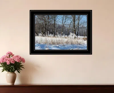 Homezia Natures Simple Blessings 2 Black Framed Print Wall Art In Blue