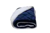 Homezia Navy Blue Microfiber Solid Color Plush Throw