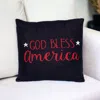Homezia Navy Blue Patriotic Throw Pillow
