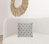 Homezia Neutral Grey Mosaic Throw Pillow