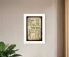 Homezia Nina Says 1 White Framed Print Wall Art