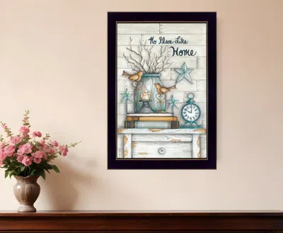 Homezia No Place Like Home 5 Black Framed Print Wall Art