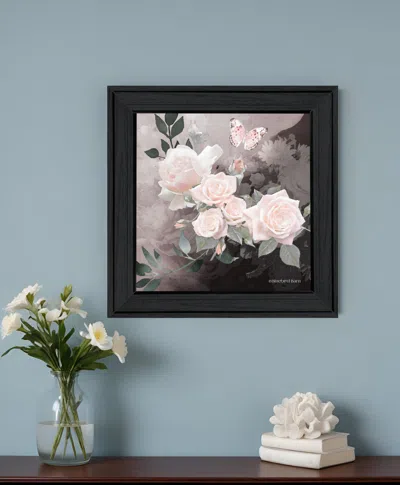 Homezia Noir Roses 1 [4] Black Framed Print Wall Art