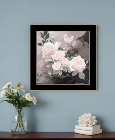 Homezia Noir Roses 1 Black Framed Print Wall Art In Multi