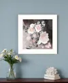 Homezia Noir Roses Iv 3 White Framed Print Wall Art