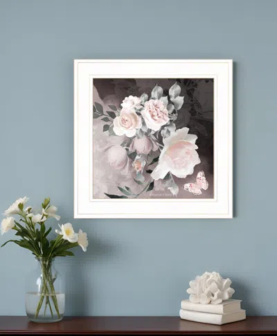 Homezia Noir Roses Iv 3 White Framed Print Wall Art In Multi