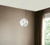 Homezia Nova 1-light White Mini Pendant With Geometric Globe Shade