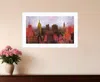 Homezia Nyc Skyline 1 White Framed Print Wall Art