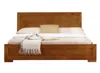 Homezia Oak Wood Queen Platform Bed