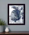 Homezia Ocean Collection 3 Black Framed Print Wall Art