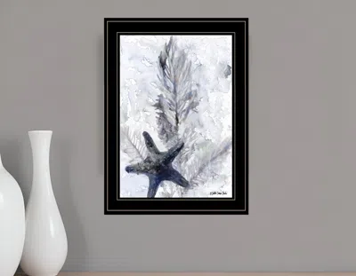 Homezia Ocean Collection 4 Black Framed Print Wall Art