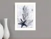 Homezia Ocean Collection 4 White Framed Print Wall Art
