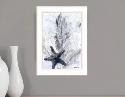 Homezia Ocean Collection 4 White Framed Print Wall Art