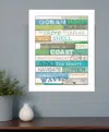Homezia Ocean Rules 2 White Framed Print Wall Art